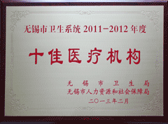 2011-2012年度无锡市十佳医疗机构